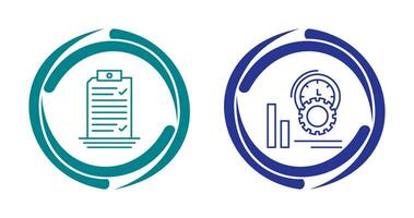 Check List and Performance Icon vector