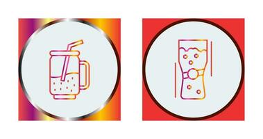 Cocktail and Pint Of Beer Icon vector