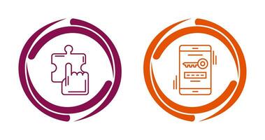 Quick Selection and One Time Password Icon vector