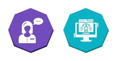 Consulting and Web Design Icon vector