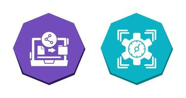 File Share and SEO Performance Icon vector