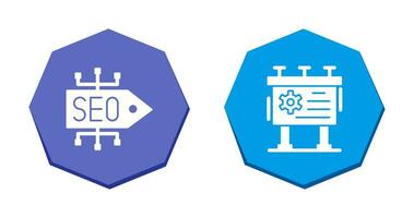 SEO Tag and Advdertisement Icon vector