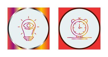 visionary and Alarm Bell Icon vector