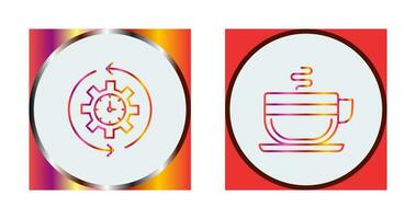 Coffee and Rotate  Icon vector