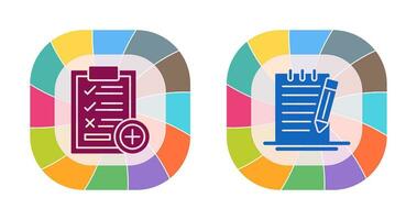 Medical Examination List and Check Up List Icon vector