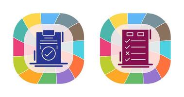 Today to Done Check List and Checkmark Icon vector