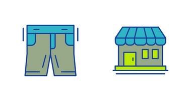 Shorts and Shop Icon vector