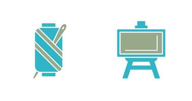 Needle and Easel Icon vector