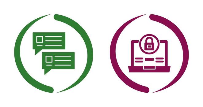 Lock and Project Consulting Icon vector