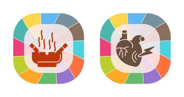 Heart Attack and hashtray Icon vector