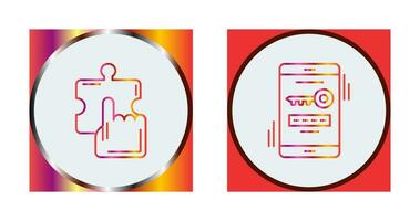 Quick Selection and One Time Password Icon vector