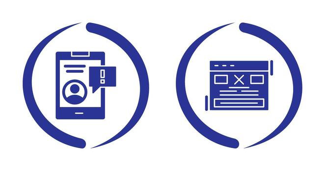 Notification and Error Icon vector