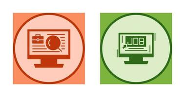 Job and Job Search Icon vector