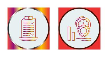 Check List and Performance Icon vector