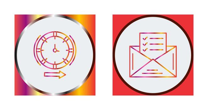 Direction and Check List Icon vector