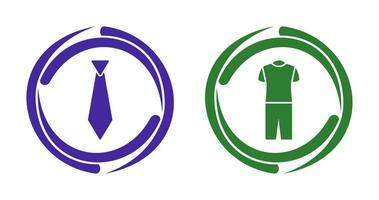 Tie and Pyjamas Icon vector