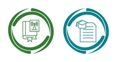 Wireless and Degree Icon vector