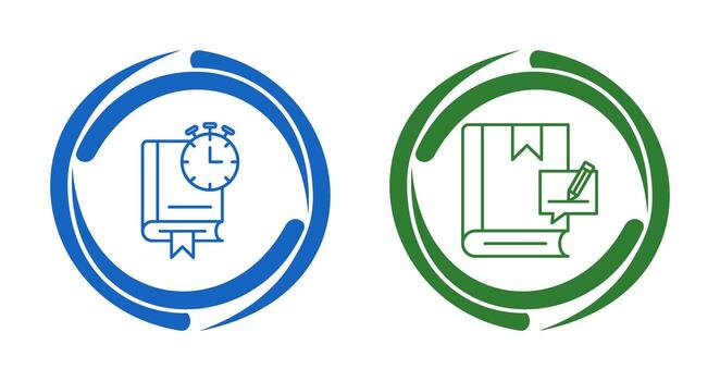 Timer and Editing Icon vector