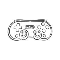 Vintage retro joystick gamepad video game controller vector