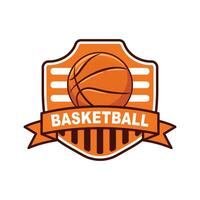 Basketball club logo. Basketball sport club emblem. Basketball team vector