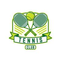 tenis logo tenis club Deportes Insignia modelo diseño vector