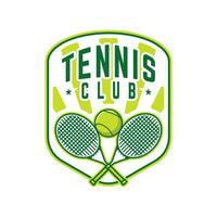 Tennis logo tennis club sports badge template design vector