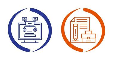 Methodology and Portfolio Icon vector