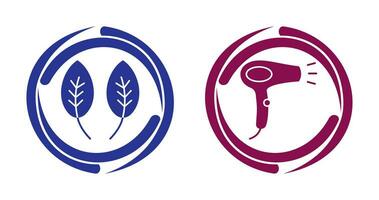 Herb and Hair removal Icon vector