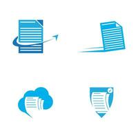 Document Icon And Symbol Vector Template Illustration