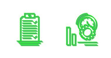 Check List and Performance Icon vector