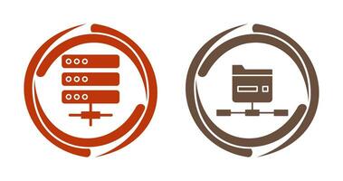 Server and Network Icon vector