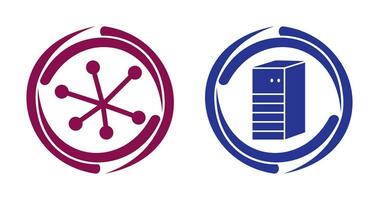 Internet and Server Network Icon vector