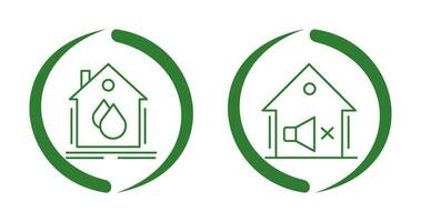 Water Hose and Mute Icon vector