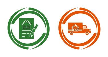 Contract and Delivery Icon vector