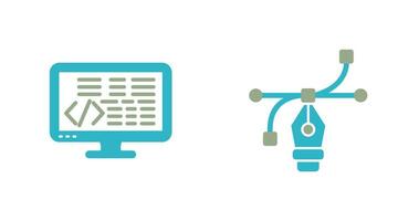 Coding and Vector Icon
