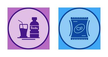 Soda and Snack Icon vector