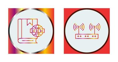 Website and Wireless Icon vector