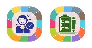 Hire and Check List Icon vector