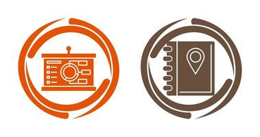 Presentation and Address Icon vector