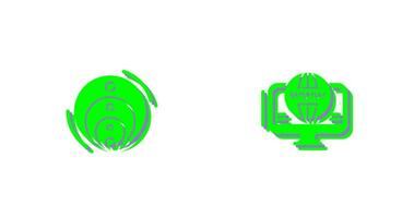 Venn Diagram and Web Icon vector