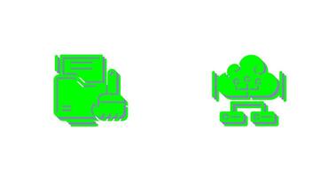 Data Cleaning and Big Data Icon vector