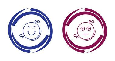 Smile and Neutral Icon vector