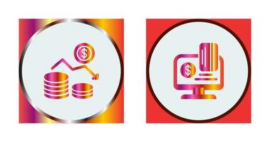 Money Loss and Online Payment Icon vector