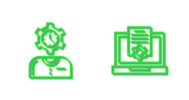 Time and Research Icon vector