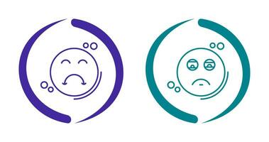 Tired and Upset Icon vector