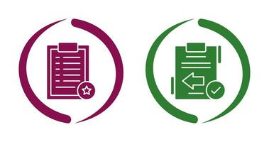 Favourite and Return Icon vector