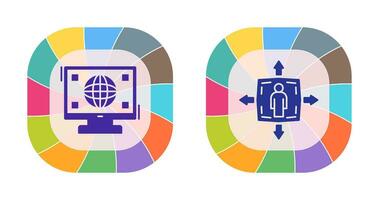 Worldwide and Humanpictos Icon vector