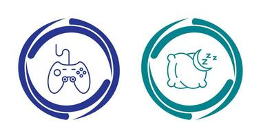 joystick and Pillow Icon vector