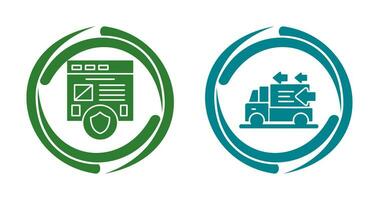 Secure and Order Return Icon vector
