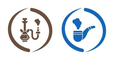 Hookah and Smoke Pipe Icon vector